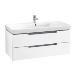 Villeroy & Boch Subway 2.0 - Wastafelkast, 987x420x449 Mm, 2 Laden, Mat Wit A69000MS