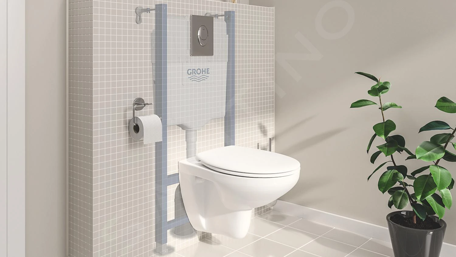 Grohe Solido - Toiletset Met Inbouwtoilet, Hangtoilet En Wc Bril Bau Ceramic, Softclose, Bedieningspaneel Skate Air, Chroom/wit 39888000 8 Grohe Solido - Toiletset Met Inbouwtoilet, Hangtoilet En Wc Bril Bau Ceramic, Softclose, Bedieningspaneel Skate Air, Chroom/wit 39888000 - Afbeelding 8