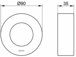 Keuco IXMO - Verleningsrozet 35 Mm, Rvs 59553070281 -Badkamer Luxe 7dc8993e80c48689794a7ffa 5
