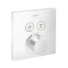 Hansgrohe Shower Select - Afbouwdeel Voor Inbouw Thermostaat Met Stopkraan En Omstelkraan, Mat Wit 15763700