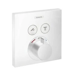 Hansgrohe Shower Select - Afbouwdeel Voor Inbouw Thermostaat Met Stopkraan En Omstelkraan, Mat Wit 15763700