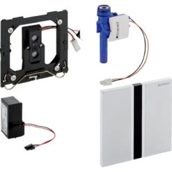 Geberit Spoelsystemen - Wc-besturing Met Elektronische Spoelactivering, Bedieningsplaat Type 50, Netvoeding, Geborsteld Chroom 116.026.GH.1 -Badkamer Luxe 7e60e855de0ac4fcc8a9ad45 1