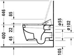 Duravit ME By Starck - Wandcloset Voor SensoWash Bidetbril, Met HygieneGlaze, Alpine Wit 2528592000 -Badkamer Luxe 7eaa0d247ac771ff25e31a1b