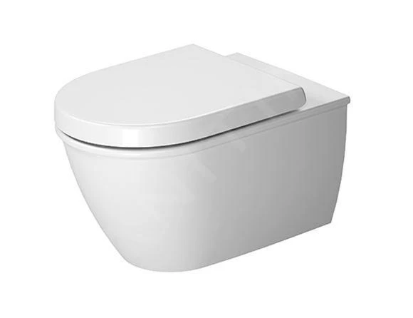Duravit Darling New - Wandtoilet, Rimless, DuraFix, Alpine Wit 2557090000 1 Duravit Darling New - Wandtoilet, Rimless, DuraFix, Alpine Wit 2557090000