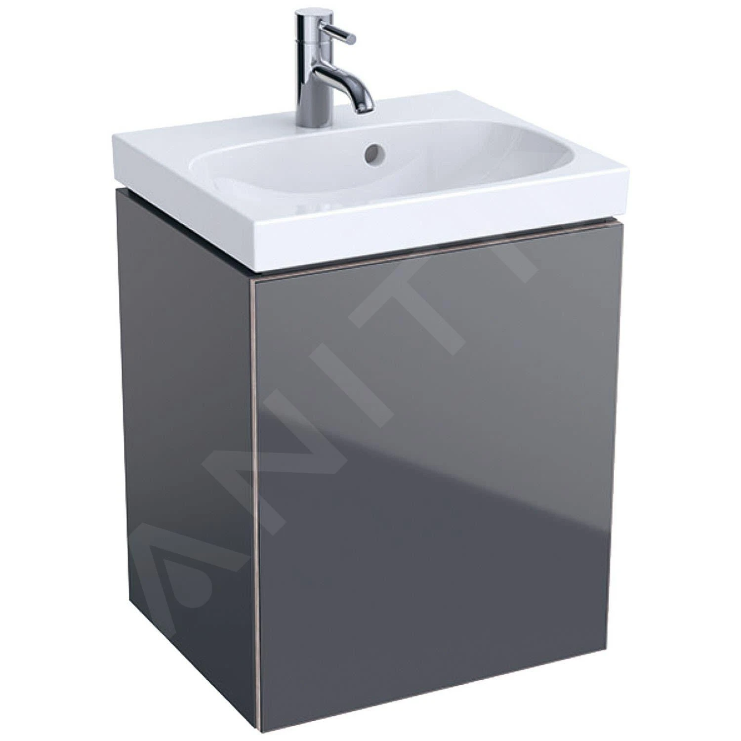 Geberit Acanto - Fontein Onderkast 450 Mm, Lava Look 500.608.JK.2 1 Geberit Acanto - Fontein Onderkast 450 Mm, Lava Look 500.608.JK.2