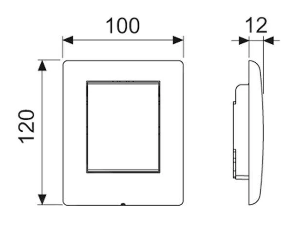 Tece TECEplanus - Urinoir Bedieningsplaat, Geborsteld Roestvrij Staal 9242310 2 Tece TECEplanus - Urinoir Bedieningsplaat, Geborsteld Roestvrij Staal 9242310 - Afbeelding 2