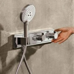 Hansgrohe RainSelect - Afbouwdeel Voor Thermostatische Douchekraan Voor 2 Functies, Wit/chroom 15355400 -Badkamer Luxe 7f403dfb150cf4cc44c254d2 1