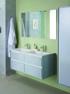 Ideal Standard Connect Air - Hoge Kast 400x300x1600 Mm, Glanzend Wit/lichtgrijs Mat E0832KN -Badkamer Luxe 7fcd805a0255ef37b855a195