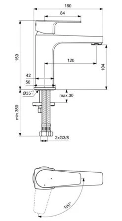 Ideal Standard Cerafine D - Wastafelkraan, BlueStart, Chroom BC687AA 6 Ideal Standard Cerafine D - Wastafelkraan, BlueStart, Chroom BC687AA -Badkamer Luxe 805002bf94ef2a3caa714954
