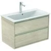 Ideal Standard Connect Air - Wastafelonderkast 800x440x517 Mm, 2 Laden, Decor Licht Hout/lichtbruin Mat E0819UK