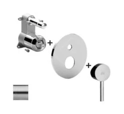 Paffoni Stick - Inbouwkraan Voor 2 Uitgangen, Rvs SKBOX015ST/M