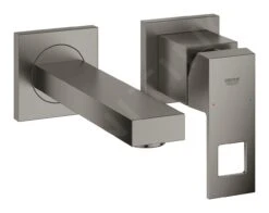 Grohe Eurocube - Inbouw Wastafelkraan, 2-gats Installatie, Geborsteld Hard Graphite 19895AL0