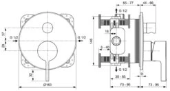 Ideal Standard Joy - Inbouw Mengkraan, Voor 2 Functies, Magnetic Grey A7383A5 -Badkamer Luxe 80b164023fa2ca18635fcbac