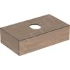 Geberit VariForm - Wastafelkast, 900x510x235 Mm, 1 Zásuvka, Stankafsluiter, Dub 501.169.00.1