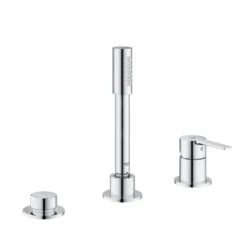 Grohe Lineare - Badrandcombinatie, 3-gats, Chroom 19965001