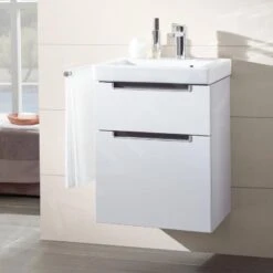 Villeroy & Boch Subway 2.0 - Wastafelonderkast, 485x590x379 Mm, 2 Lades, Glossy White A90710DH -Badkamer Luxe 82151197bf8b83c905faa2f4