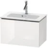 Duravit L-Cube - Wastafelonderkast Compact, 400x620x391 Mm, 1 La, Glanzend Wit LC615602222