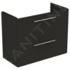 Ideal Standard I.Life S - Wastafelonderkast, 800x375x630 Mm, 2 Laden, Mat Carbon Grijs T5295NV