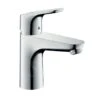 Hansgrohe Focus E2 - Wastafelkraan 100 CoolStart, Met Waste, Chroom 31621000