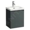 Laufen Lani - Wastafelonderkast, 44x34x52 Cm, 1 Deur, Scharnieren Links, Grijs H4035011122661