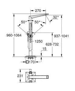 Grohe Allure Brilliant - Vrijstaande Badkraan Met Accessoires, Chroom 23119001 7 Grohe Allure Brilliant - Vrijstaande Badkraan Met Accessoires, Chroom 23119001 -Badkamer Luxe 8361d40e4ab7a460989296c9