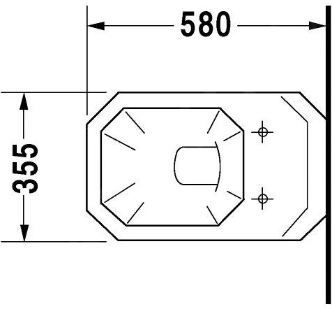 Duravit 1930 - Hangend Toilet, Wit 0182090000 2 Duravit 1930 - Hangend Toilet, Wit 0182090000 - Afbeelding 2