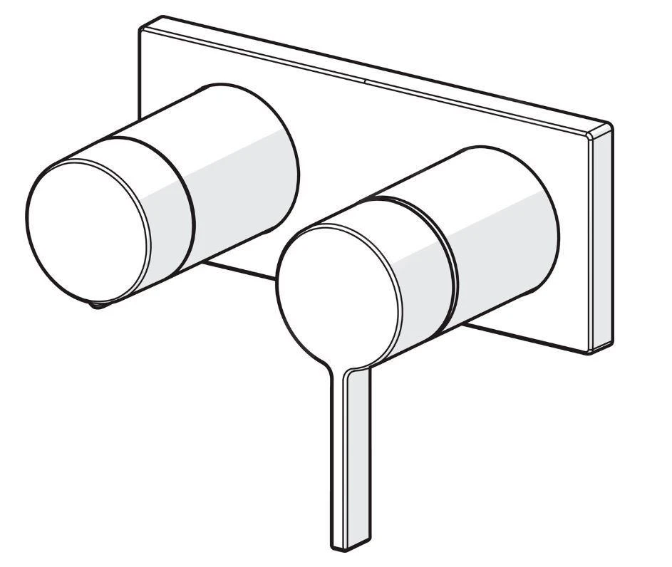 Hansa Loft - Inbouwkraan Voor 2 Uitgangen, Chroom 57649583 3 Hansa Loft - Inbouwkraan Voor 2 Uitgangen, Chroom 57649583 - Afbeelding 3