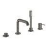 Grohe Essence - Badrandcombinatie, 4-gats, Grafiet Donker, Geborsteld 19578AL1