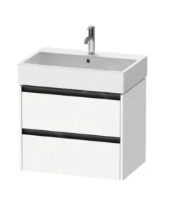 Duravit Ketho.2 - Wastafelkast 549x684x460 Mm, 2 Laden, Mat Wit K25276018180000