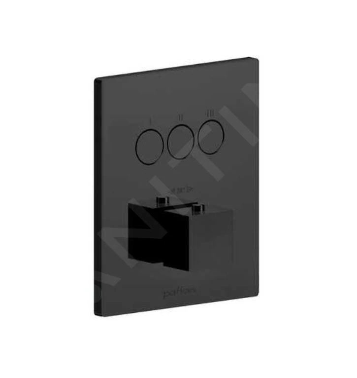 Paffoni Compact Box - Thermostatische Inbouwkraan, Voor 3 Uitgangen, Mat Zwart CPT519NO 1 Paffoni Compact Box - Thermostatische Inbouwkraan, Voor 3 Uitgangen, Mat Zwart CPT519NO