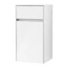 Villeroy & Boch Collaro - Hoge Zijkast, 404x748x349 Mm, 1 Deur, Scharnieren Rechts, Glossy White C03201DH