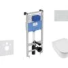 Ideal Standard ProSys - Toiletset- Inbouwreservoir, Closet, WC-zitting Mio, Oleas M2 Bedieningsplaat, Rimless, SlowClose, Antibak, Wit ProSys120M SP67