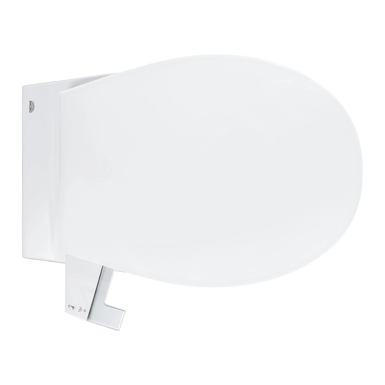 Grohe Bau Ceramic - Manuele Bidetzitting Inclusief Toiletpot, SoftClose, Alpine Wit 39651SH0 4 Grohe Bau Ceramic - Manuele Bidetzitting Inclusief Toiletpot, SoftClose, Alpine Wit 39651SH0 - Afbeelding 4