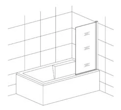 Lansanit LitEX - Badscherm 800x1400 Mm, Helder Glas C1 -Badkamer Luxe 856d17dba258a926a5991145