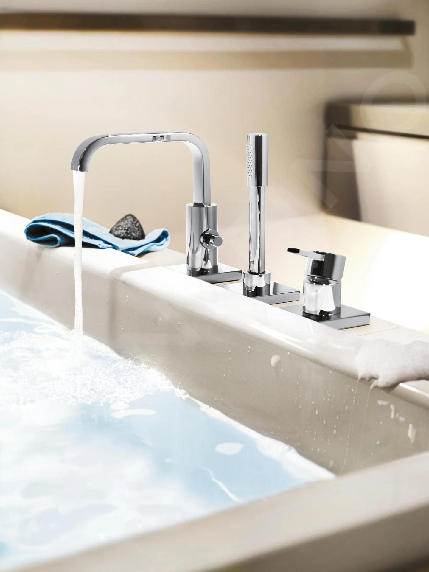 Grohe Allure - Badrandcombinatie, 3-gats, Chroom 19316000 3 Grohe Allure - Badrandcombinatie, 3-gats, Chroom 19316000 - Afbeelding 3