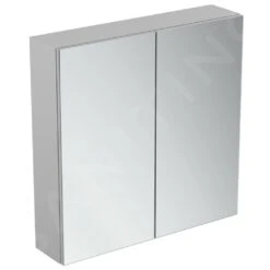 Ideal Standard Mirror&Light - Spiegelkast Met LED Verlichting En Inlegplank, 700x700 Mm, Aluminium T3439AL
