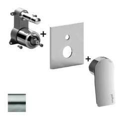 Paffoni Tilt - Inbouwkraan Met 2 Uitgangen, Rvs TIBOX015ST/M