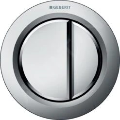 Geberit Spoelsystemen - Afstandsbediening Type 01, Pneumatisch, Voor 2-toets Spoeling, Mat Chroom 116.050.46.1