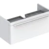 Geberit MyDay - Wastafelonderkast, 810x410x430 Mm, 1 Schuiflade Met LED-verlichting, Glanzend Wit 824100000