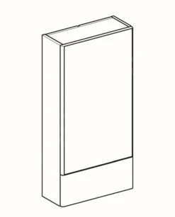 Geberit Selnova Square - Spiegelkast 850x418x176 Mm, 2 Deuren, Mat Lava 501.412.JK.1 -Badkamer Luxe 878202c2cbe363227e37eff8