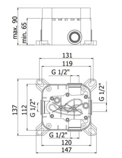 Paffoni Light - Binnenwerk BOX Voor Inbouwkranen PBOX001 -Badkamer Luxe 894c170e78eb545cbfcdf43a