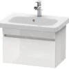 Duravit DuraStyle - Wastafelonderkast 398x580x368 Mm, 1 Lade, Glanzend Wit DS637902222