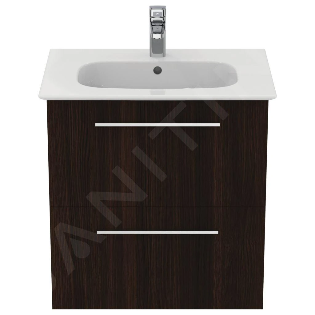 Ideal Standard I.Life A - Wastafelonderkast, 600x440x630 Mm, 2 Laden, Coffee Eiken T5255NW 4 Ideal Standard I.Life A - Wastafelonderkast, 600x440x630 Mm, 2 Laden, Coffee Eiken T5255NW - Afbeelding 4