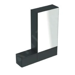 Geberit Selnova Square - Spiegelkast 850x708x176 Mm, 3 Deuren, Mat Lava 501.390.JK.1