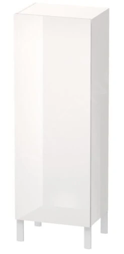 Duravit L-Cube - Hoge Badkamerkast 1320x500x363 Mm, Rechts, Glanzend Wit LC1179R2222