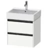 Duravit Ketho.2 - Wastafelkast 549x584x460 Mm, 2 Laden, Mat Wit K25275018180000
