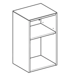 Geberit Smyle Square - Zijkast, Open, Glanzend Wit 500.358.00.1 -Badkamer Luxe 8c74cc25553e9eaa660d33c5 2