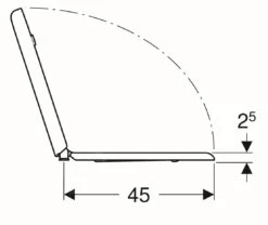 Geberit Selnova Comfort - WC-zitting Voor Gehandicapten, Square, Duroplast, Wit 500.793.01.1 -Badkamer Luxe 8c8c737a4b4f201dbda47b23