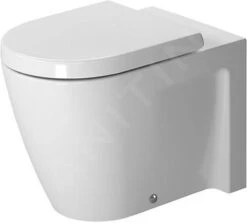 Duravit Starck 2 - Staande Toiletpot, 370x570 Mm, Met WonderGliss, Wit 21280900001