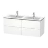 Duravit L-Cube - Wastafelonderkast 550x1290x481 Mm, 4 Laden, Wit Mat LC625901818